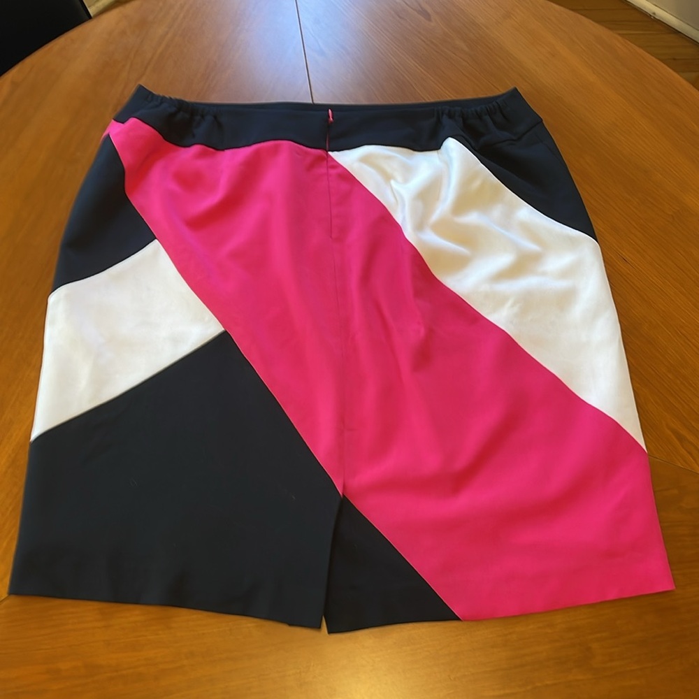 Skirt Retro 80s Color Block, Plus Size 20w - image 7